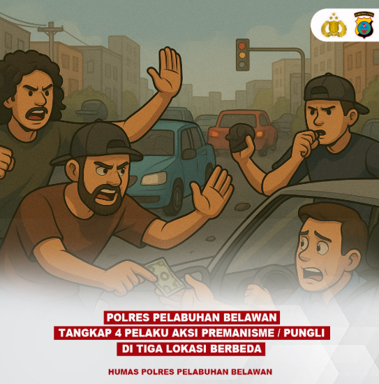 Sat Reskrim Polres Pelabuhan Belawan Tangkap 4 Pelaku Pungli, Seluruhnya Positif Narkoba