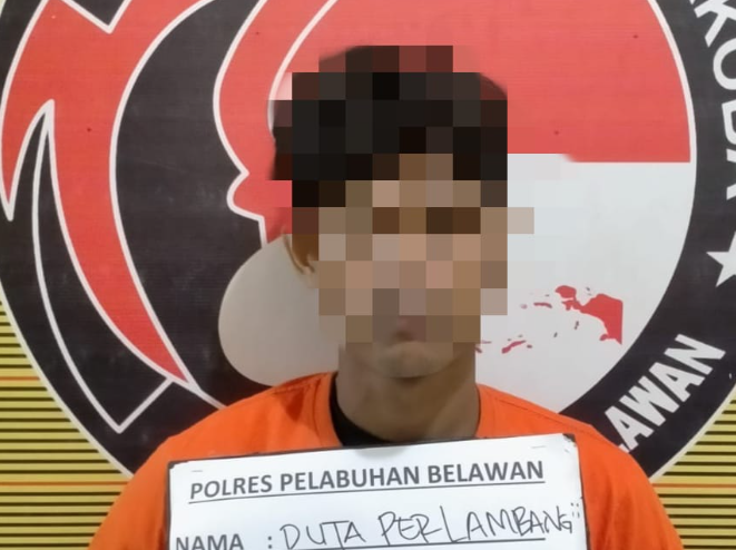 Sat Narkoba Polres Pelabuhan Belawan Tangkap Pengedar dan Pengguna Narkoba di Desa Hamparan Perak